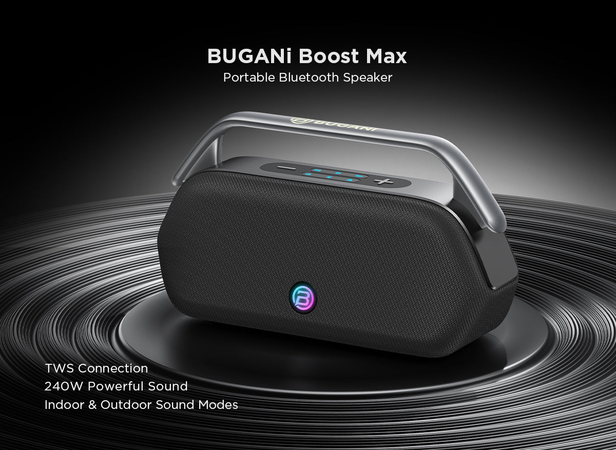 BUGANI Boost Max – Portable Bluetooth Speaker BS12302 – AUDIOPHILE