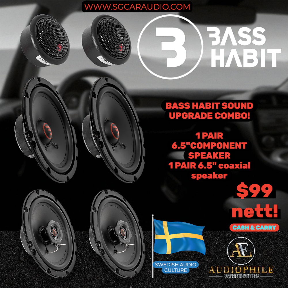 BASS HABIT 165C COMPONENT & BASS HABIT 165 COAXIAL COMBO